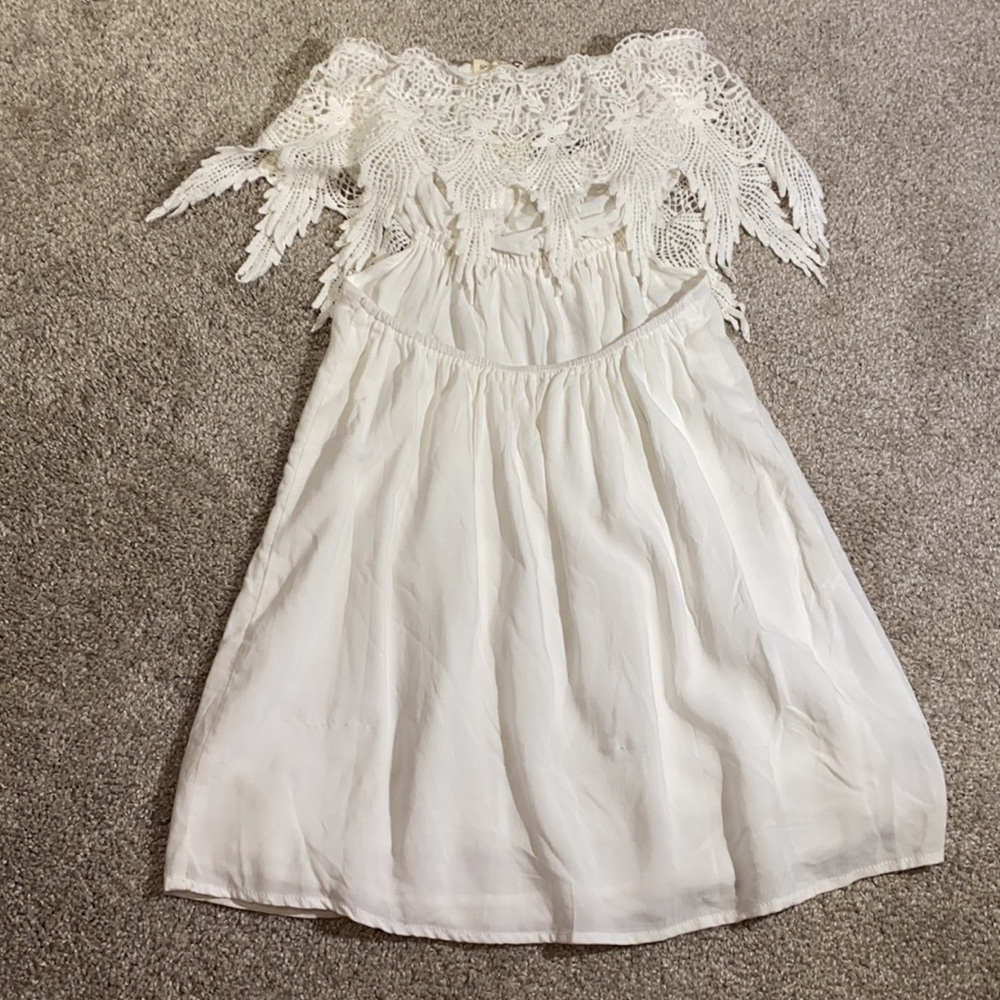 NWT Woman’s Cotten Candy white dress/blouse sz sm